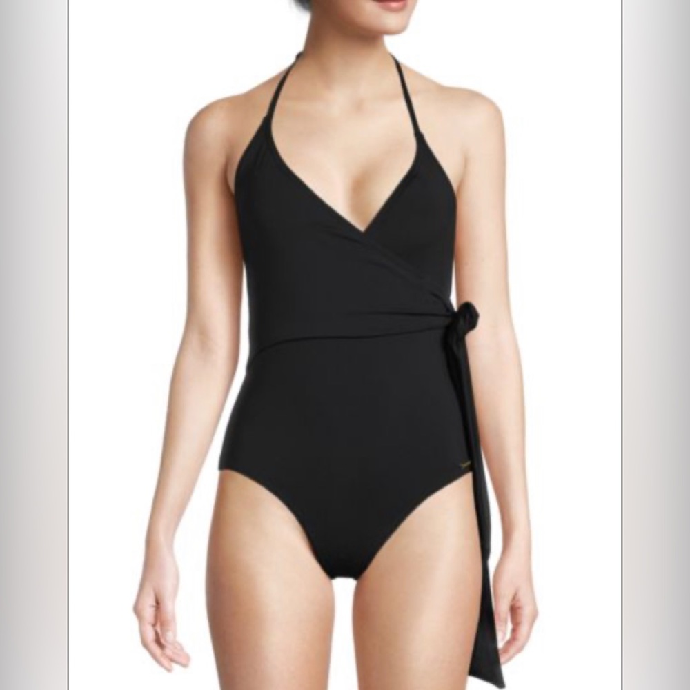 Vince Camuto Wrap One Piece Swimsuit